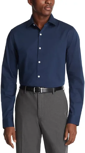 Kenneth Cole Reaction Men's Slim Fit Tonal Stripe Dress Shirt