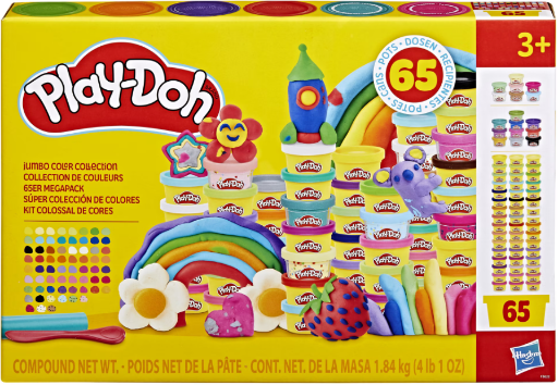 Play-Doh 65 Pack Jumbo Color Collection