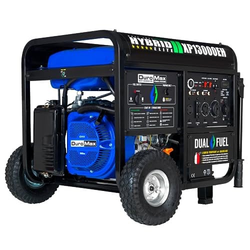 DuroMax XP13000EH 13,000-Watt Dual Fuel Portable Generator
