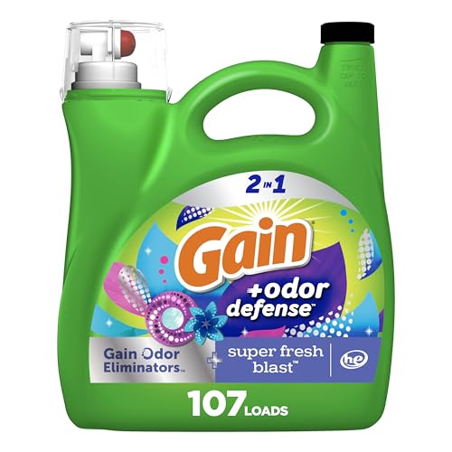 Gain + Odor Defense Liquid Laundry Detergent Super Fresh Blast 154-Oz Deal