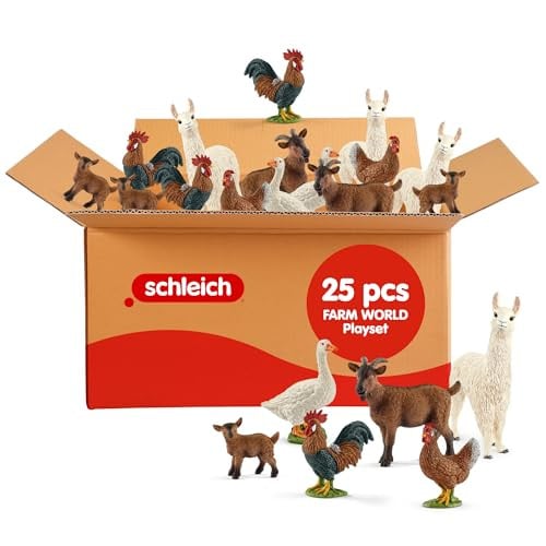 Schleich Farm World 25 PC Farm Animal Playset