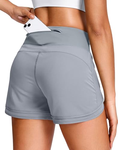 Soothfeel Women's 3-Inch Athletic Running Shorts