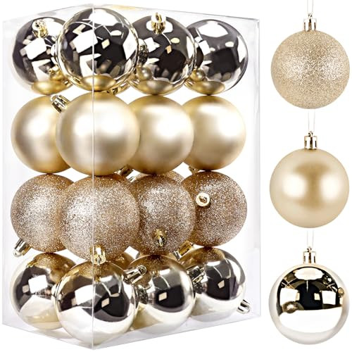 Christmas Ball Ornaments 24pcs 1.57-Inch