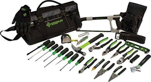 Greenlee Heavy Duty Multi-Pocket Tool Bag Kit (28-Piece)