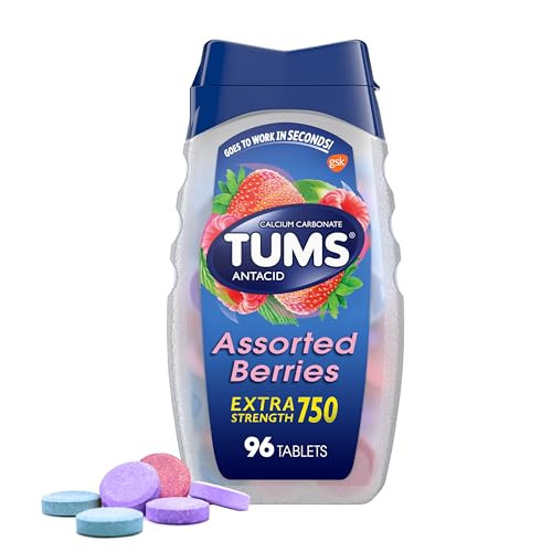 Tums Extra Strength Assorted Berries Antacid Tablets 96-Ct