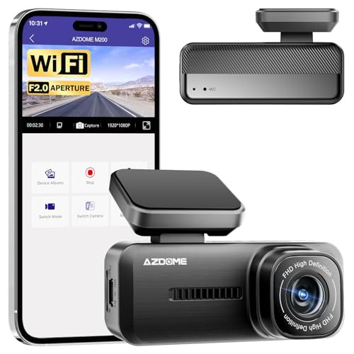 AZDOME M200 1080p Mini WiFi Dash Cam