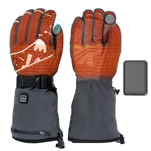  Heated Gloves with Dual 5V 5000mAh Batteries