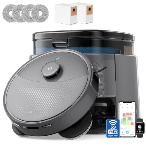 Lefant Robot Vacuum and Mop with 20000Pa Suction and 90-Day Self-Emptying