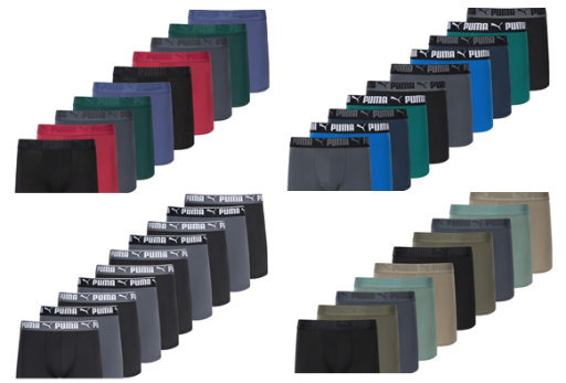 Puma Men's 10-Pack Performance Boxer Briefs