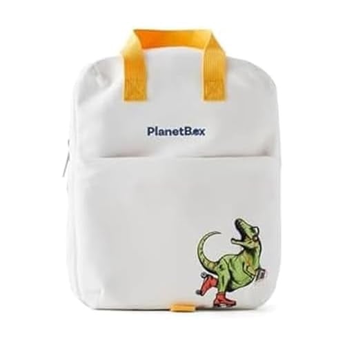 PlanetBox 2-in-1 Convertible Backpack & Lunch Tote (White Dinosaur or Peach Rainbow) Deal