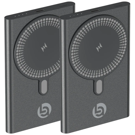 2-Pack Lifestyle Advanced 5000mAh 15W Magnetic Wireless Charging Power Banks Deal