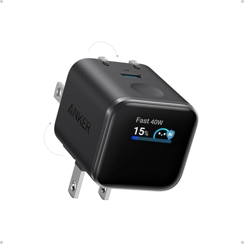45W Anker Nano GaN USB-C Charger w/ Smart Display & 180° Foldable Plug Deal