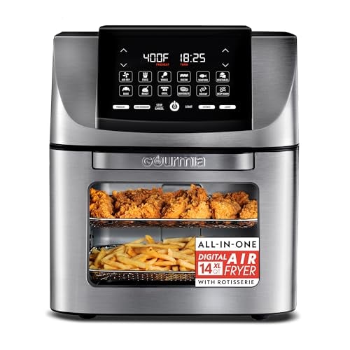 Gourmia Air Fryer 14 Qt Rotisserie Oven with Window