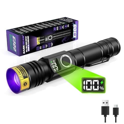 DARKBEAM USB-C Rechargeable Zoomable UV Flashlight Deal