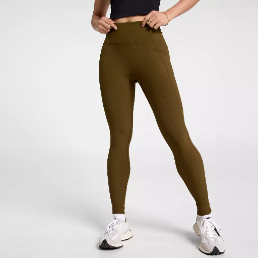 Calia Women's Essential Rib Legging Dark Khaki Olive Deal
