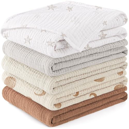 Susurration Muslin Burp Cloths 5 Pack