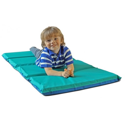 Kindermat New Nap Mat 2" Thick Blue and Teal