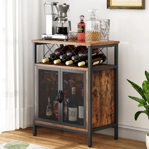 23.6" Jamesandrew Bar Cabinet w/ Wine Rack Deal