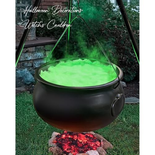 Large Witches Cauldron on 54" Tripod with Lights Deal