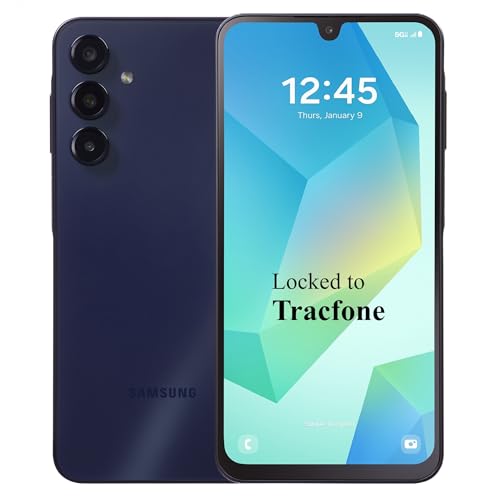 Tracfone Samsung Galaxy A16 5G Phone - 128GB, 1-Yr Plan Included, Black
