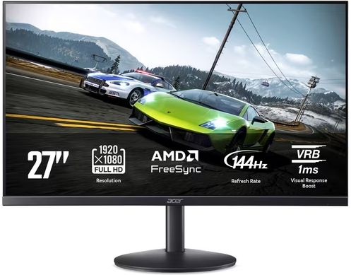 Acer 27" Full HD 144Hz Gaming Monitor