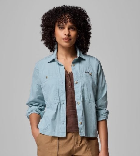 Columbia Women's Brea Falls Woven Long Sleeve Shirt Deal