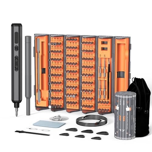 Sunrich 138-in-1 Rechargeable Cordless Electric Screwdriver Set w/ LED Light