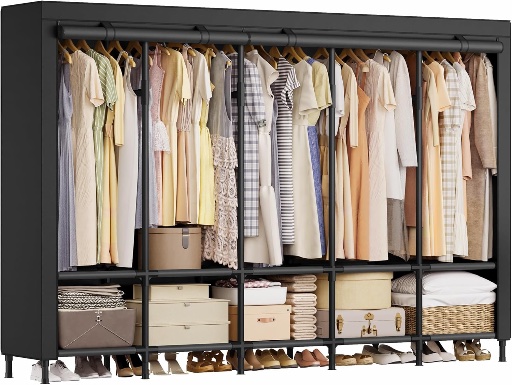 SONGMICS 83.5 Inch Large Capacity Portable Wardrobe Closet