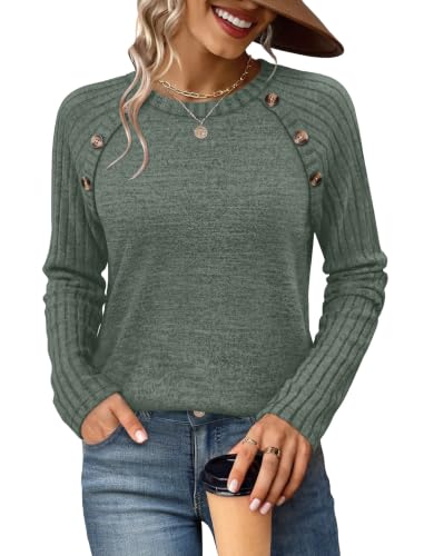 Sampeel Women's Long Sleeve Fall Sweater