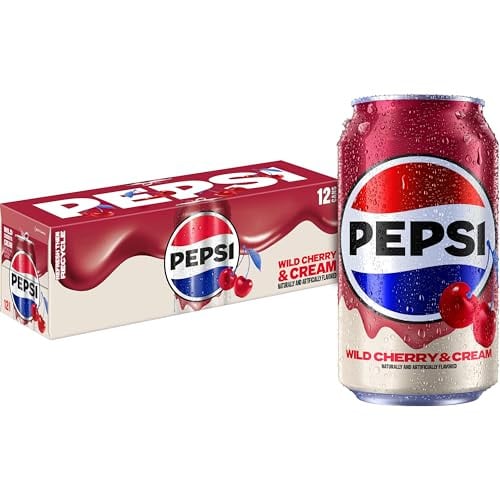 Pepsi Cola Wild Cherry & Cream 12 fl oz Cans 12-Pack