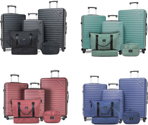Travelhouse 5 Piece Hardside Luggage Set