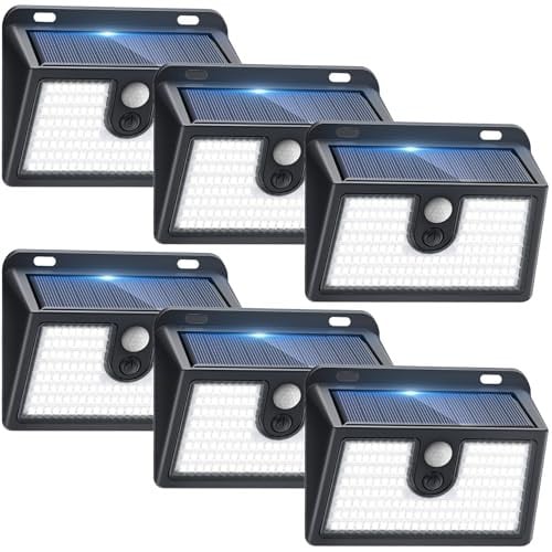 Outdoor Solar Motion Lights 6-Pack