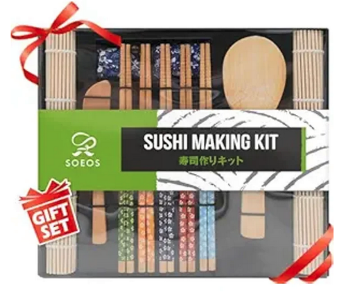 10-Piece Bamboo Sushi Kit