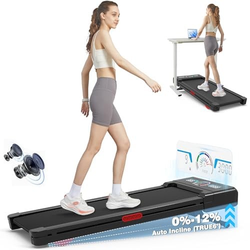 TRAILVIBER Walking Pad Treadmill with 12% 9-Level Auto Incline Deal