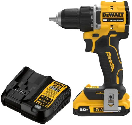 DEWALT ATOMIC COMPACT SERIES 20V MAX Brushless Cordless 1/2" Drill/Driver Kit