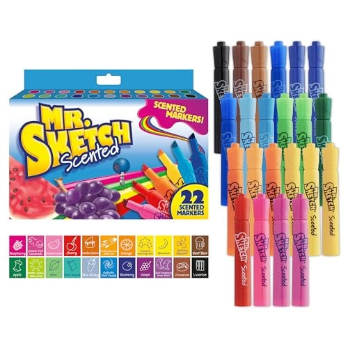 Mr. Sketch Chiseled Tip Scented Markers 12-Count Deal