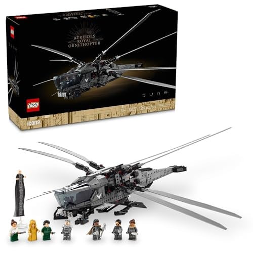 1369-Piece LEGO Icons Dune Atreides Royal Ornithopter Set w/ 8 Minifigures