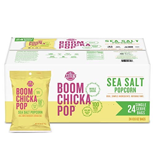 BOOMCHICKAPOP Popcorn 24-Pack 0.6-Oz (Sea-Salt)