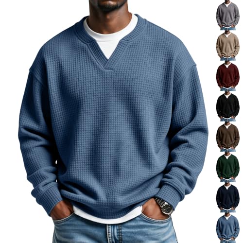 2 Piece Waffle Knit Layered Shirts Deal