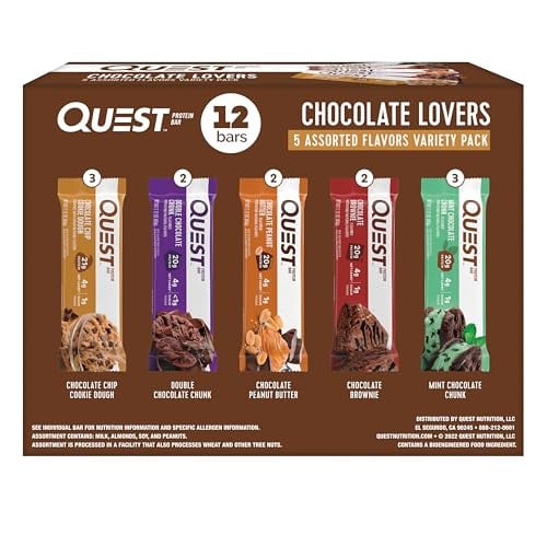 12-Count Quest Nutrition High Protein Bars (Chocolate Lovers Variety Pack) Deal