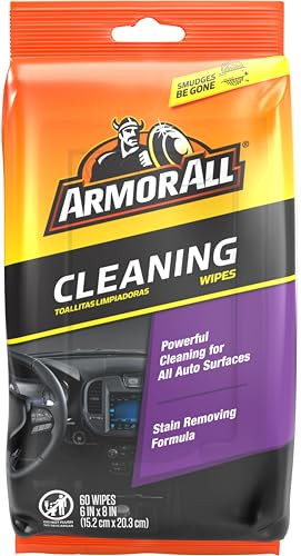 Armor All Car Interior Cleaner Wipes 60-Count
