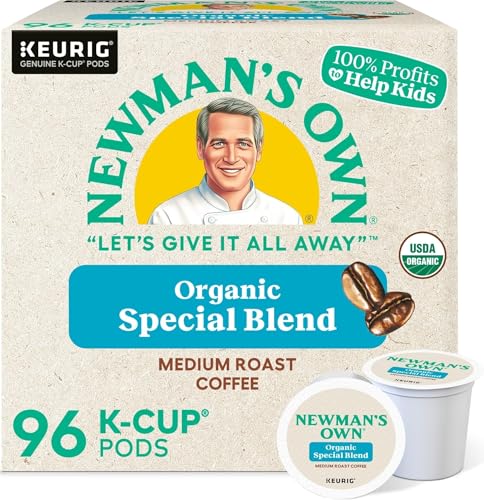 Newman's Own Organics Special Blend Keurig Single-Serve K-Cup Pods, Medium Roast Coffee, 96 Count Deal