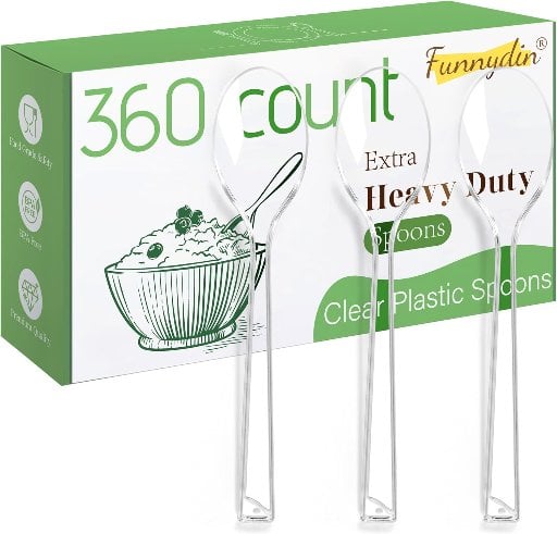 Heavy Duty Plastic Spoons 360 Count Deal