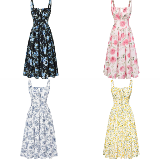 Scarlet Darkness Flora Sundresses - Many Options  Deal