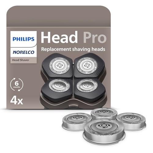 Philips Norelco Genuine Head Shaver Replacement Heads, 4 Pieces Deal