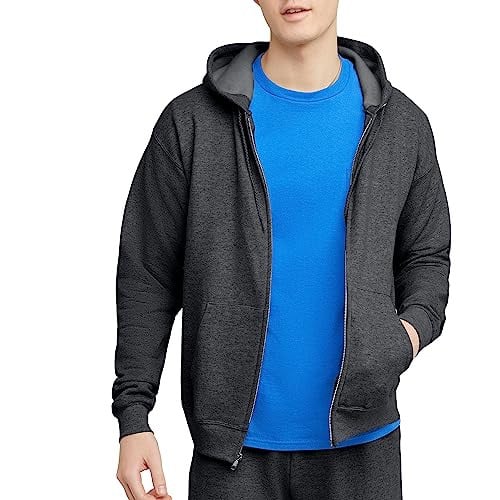 Hanes Men's Ecosmart Fleece Full-zip Hoodie Deal