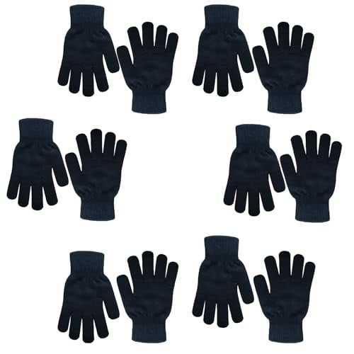 Winter Magic Knit Gloves 6-Pairs