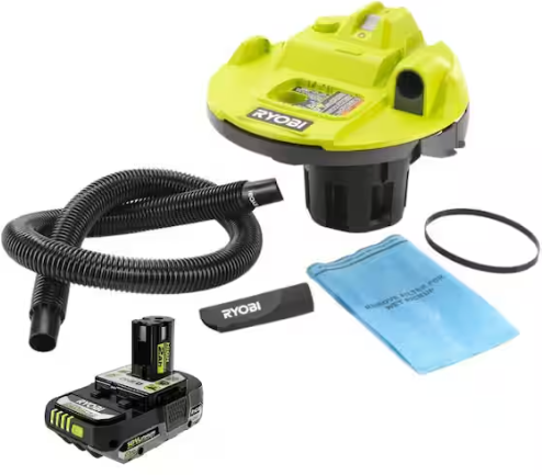 RYOBI ONE+ 18V Cordless 5 Gal. Bucket Top Wet/Dry Vacuum with 2.0 Ah Battery Deal