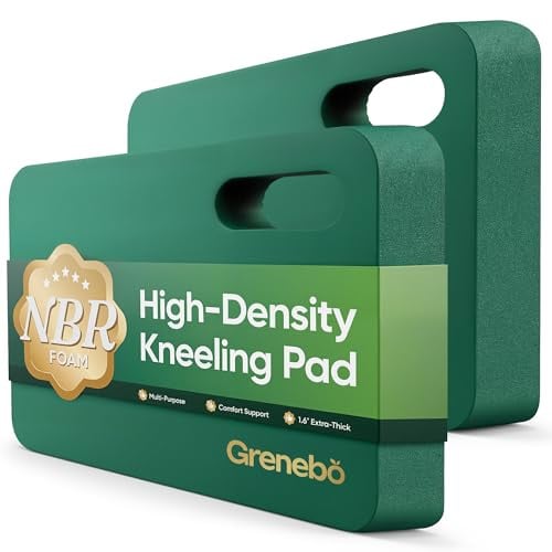 Grenebo 2-Pack 1.6" Extra Thick NBR Foam Garden Kneeling Pads 17.3×11×1.6 in, Green Deal