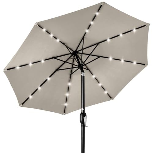 Best Choice Products 10ft Solar LED Lighted Patio Umbrella